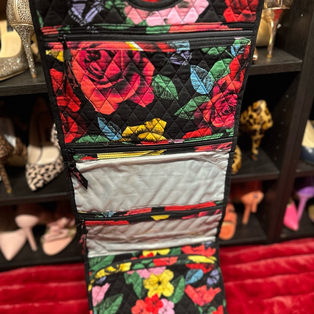 Vera Bradley Hanging Toiletry Travel Case - Havana Rose - Picture 3 of 5